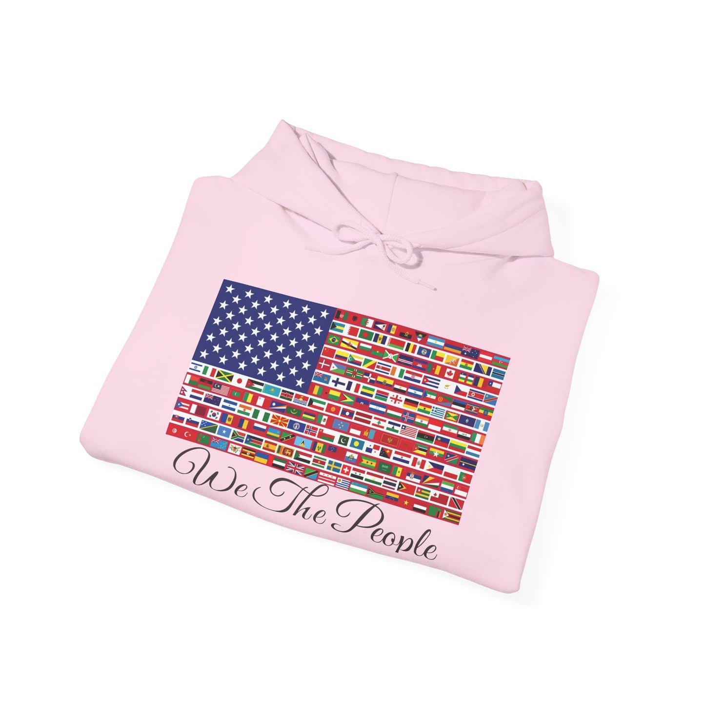 Unisex Sweatshirt, 'We the People' Flag Design Hoodie