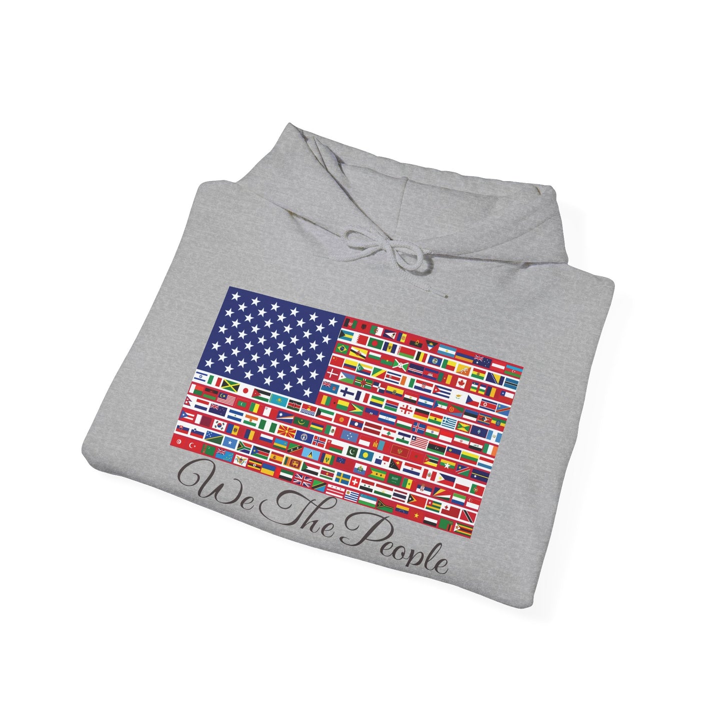 Unisex Sweatshirt, 'We the People' Flag Design Hoodie
