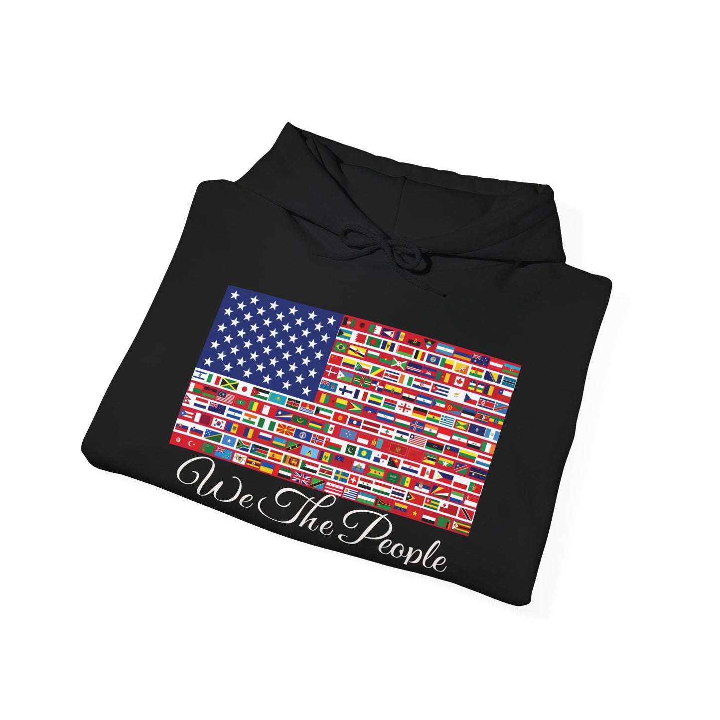 Unisex Sweatshirt, 'We the People' Flag Design Hoodie
