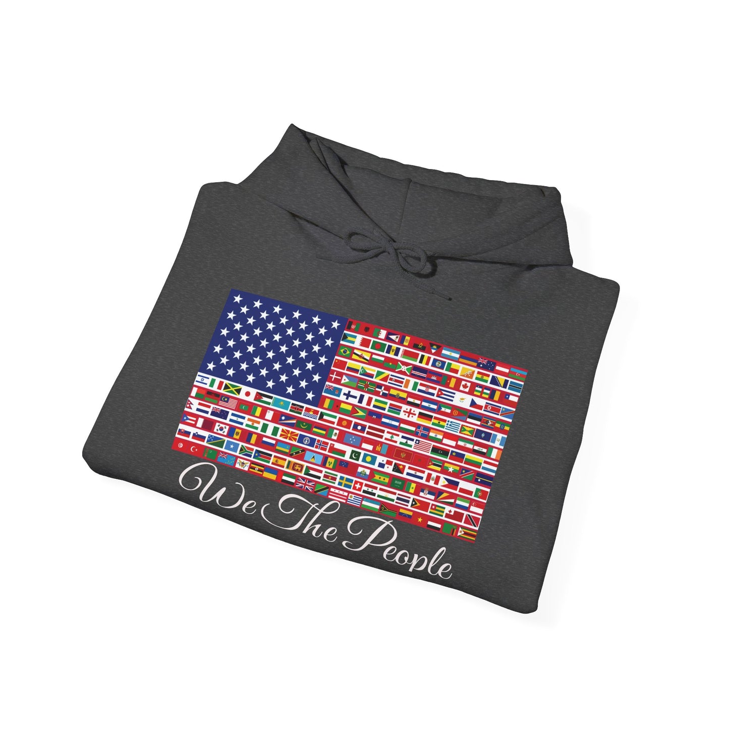 Unisex Sweatshirt, 'We the People' Flag Design Hoodie