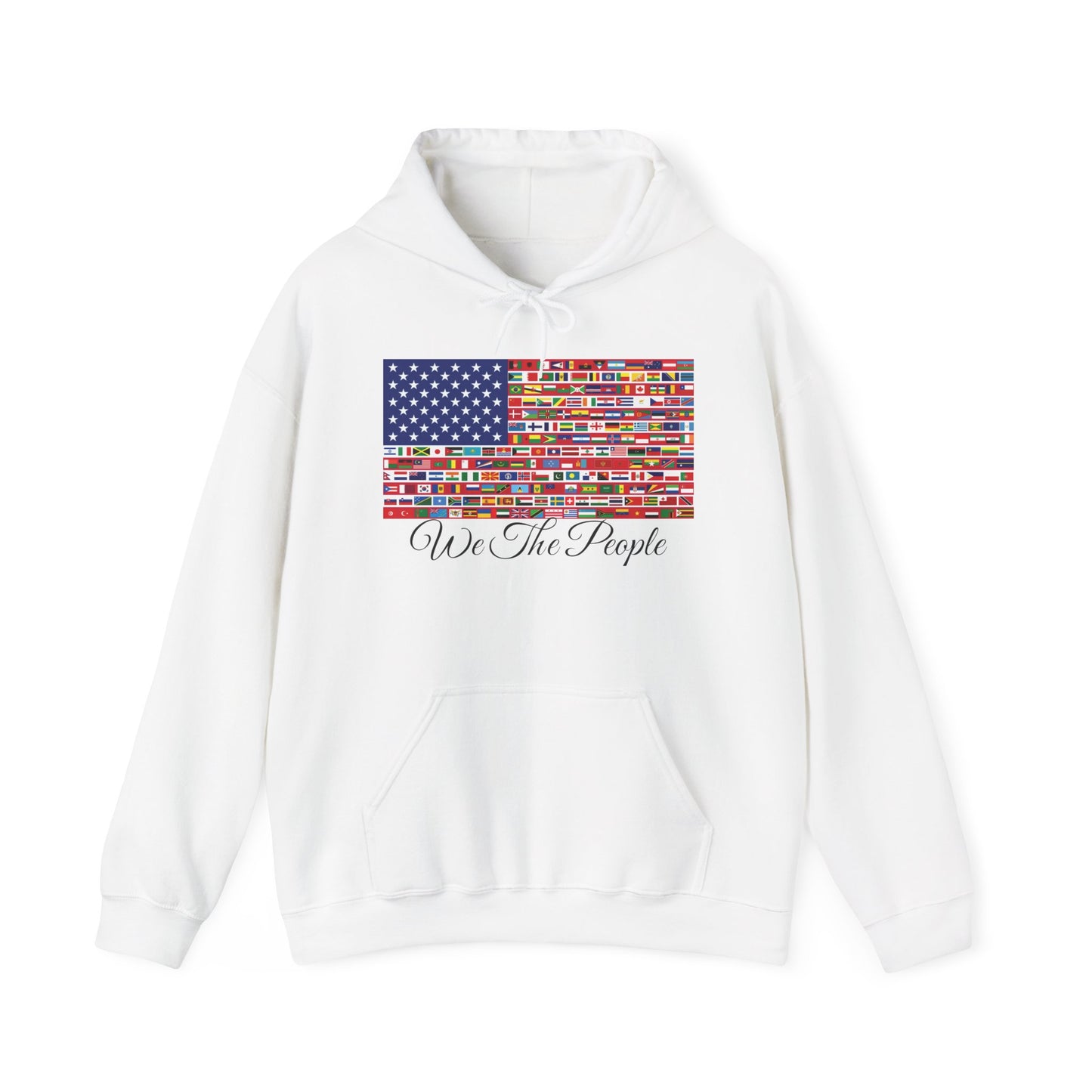 Unisex Sweatshirt, 'We the People' Flag Design Hoodie