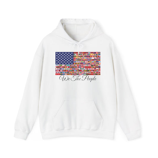 Unisex Sweatshirt, 'We the People' Flag Design Hoodie