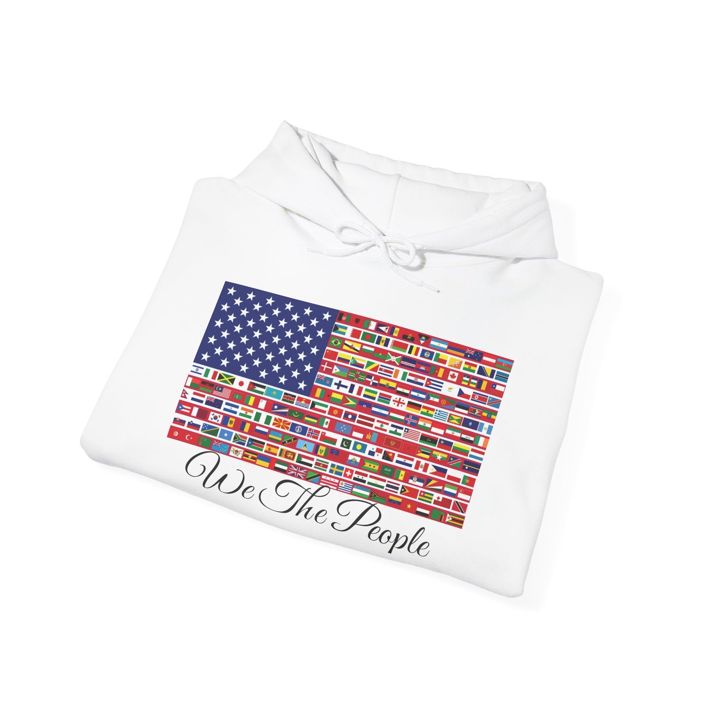 Unisex Sweatshirt, 'We the People' Flag Design Hoodie