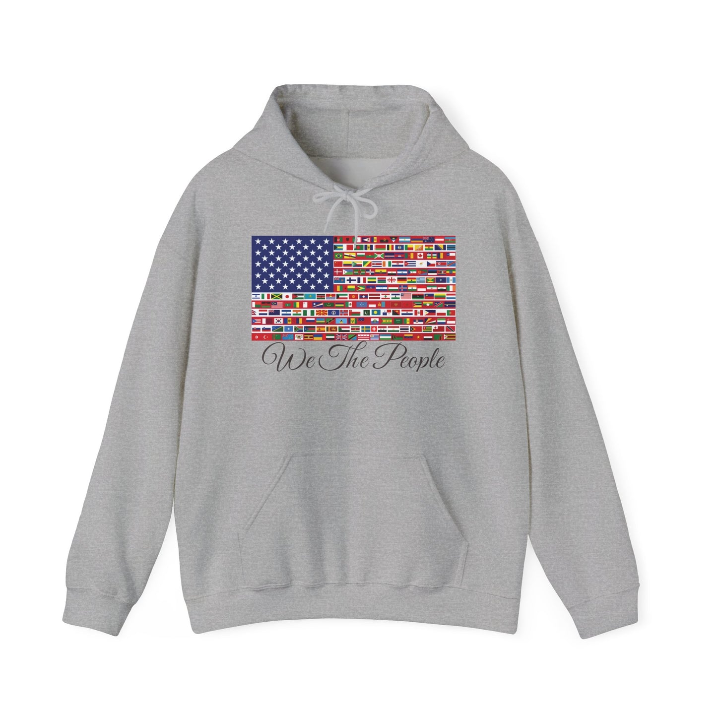 Unisex Sweatshirt, 'We the People' Flag Design Hoodie