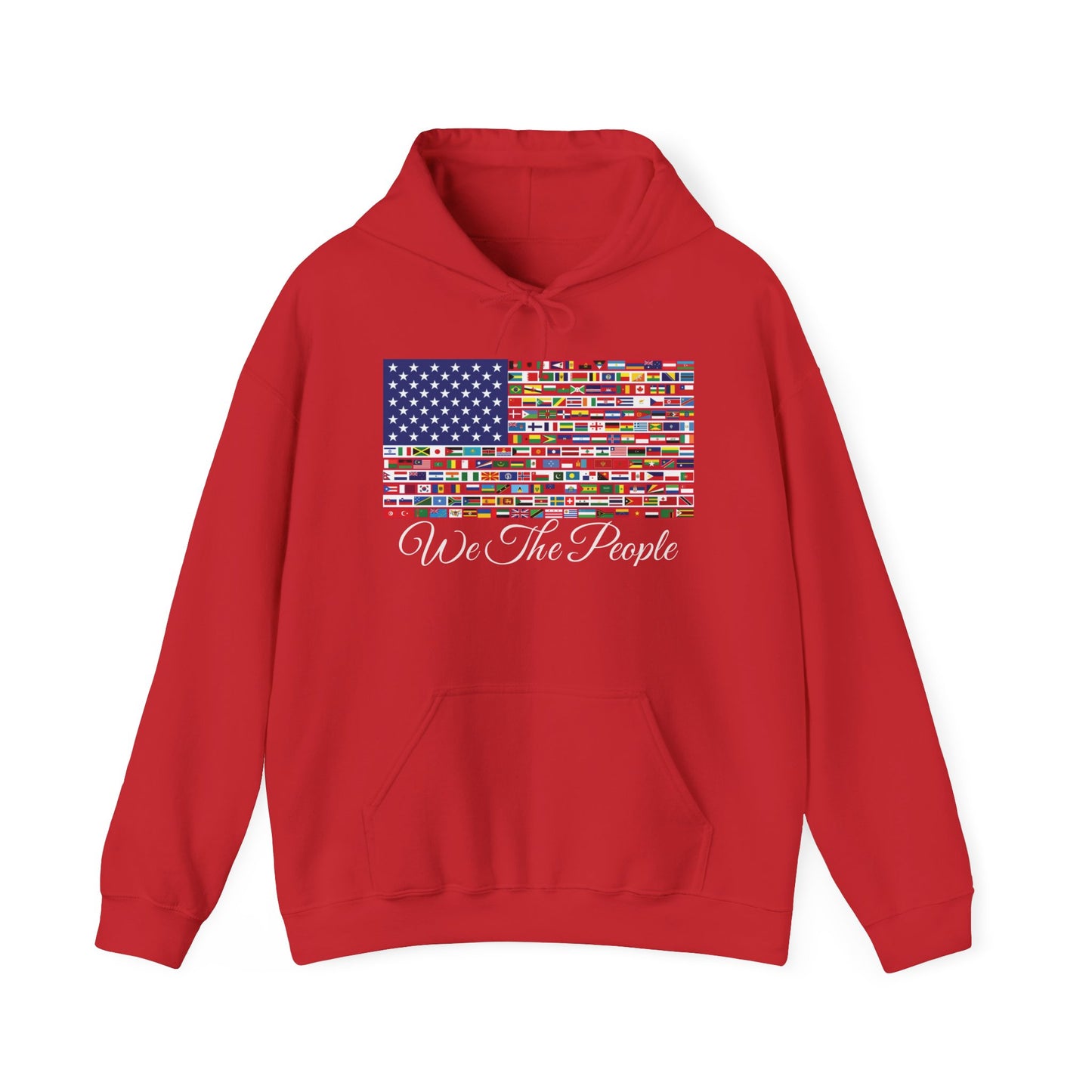 Unisex Sweatshirt, 'We the People' Flag Design Hoodie