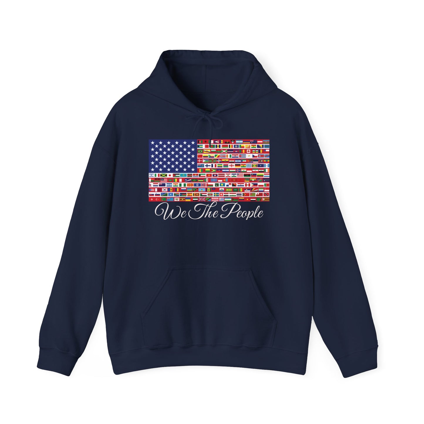 Unisex Sweatshirt, 'We the People' Flag Design Hoodie