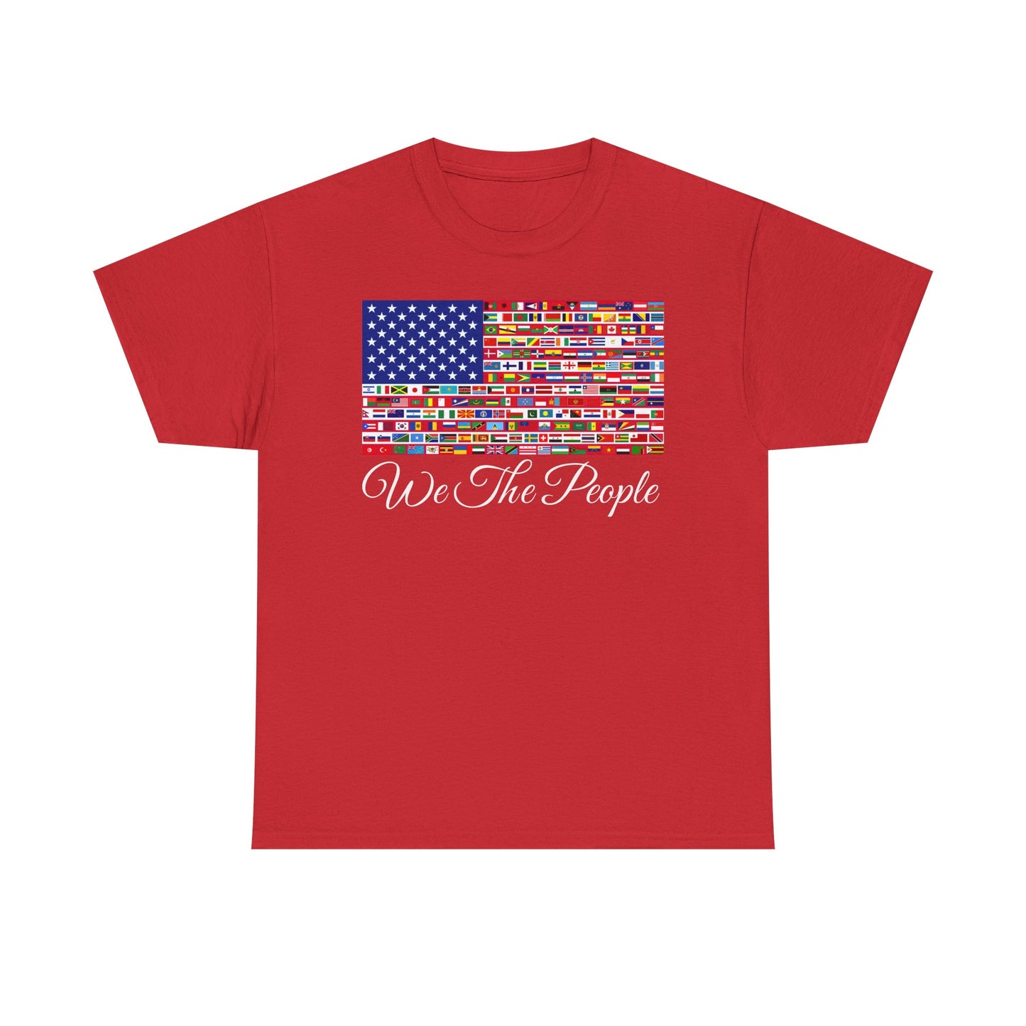 NPR Unisex Heavy Cotton Tee - 'We The People' Flag Shirt,