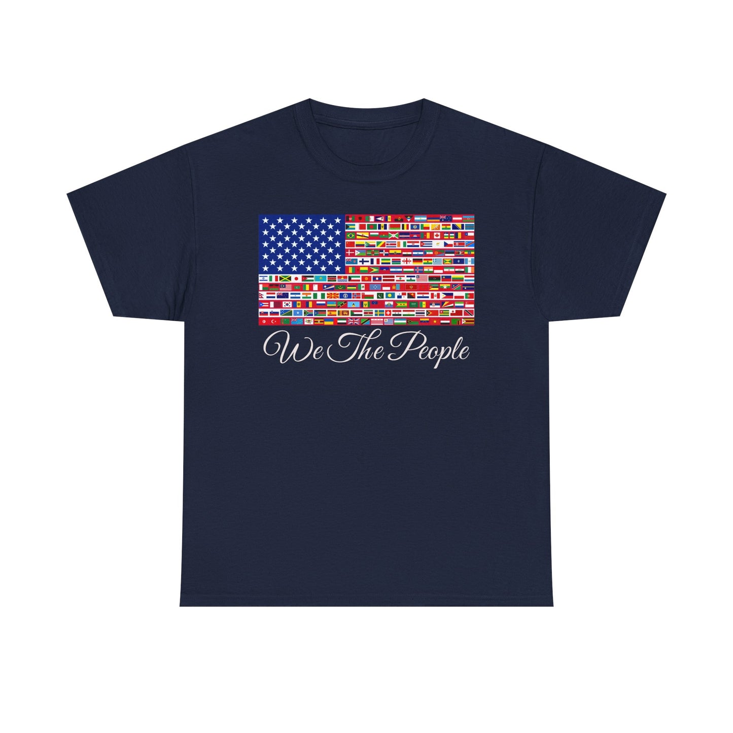 BLM Unisex Heavy Cotton Tee - 'We The People' Flag Shirt,