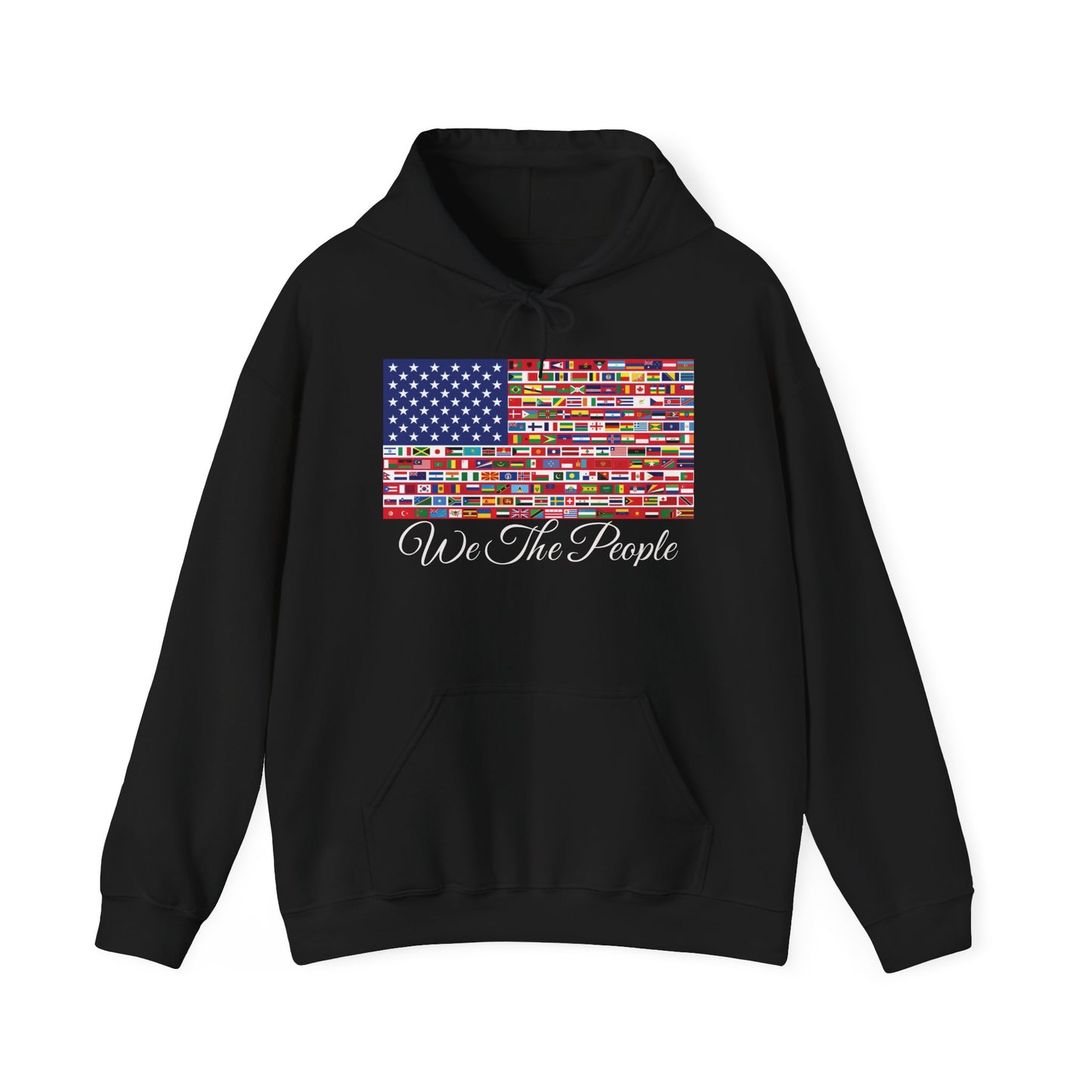 Unisex Sweatshirt, 'We the People' Flag Design Hoodie