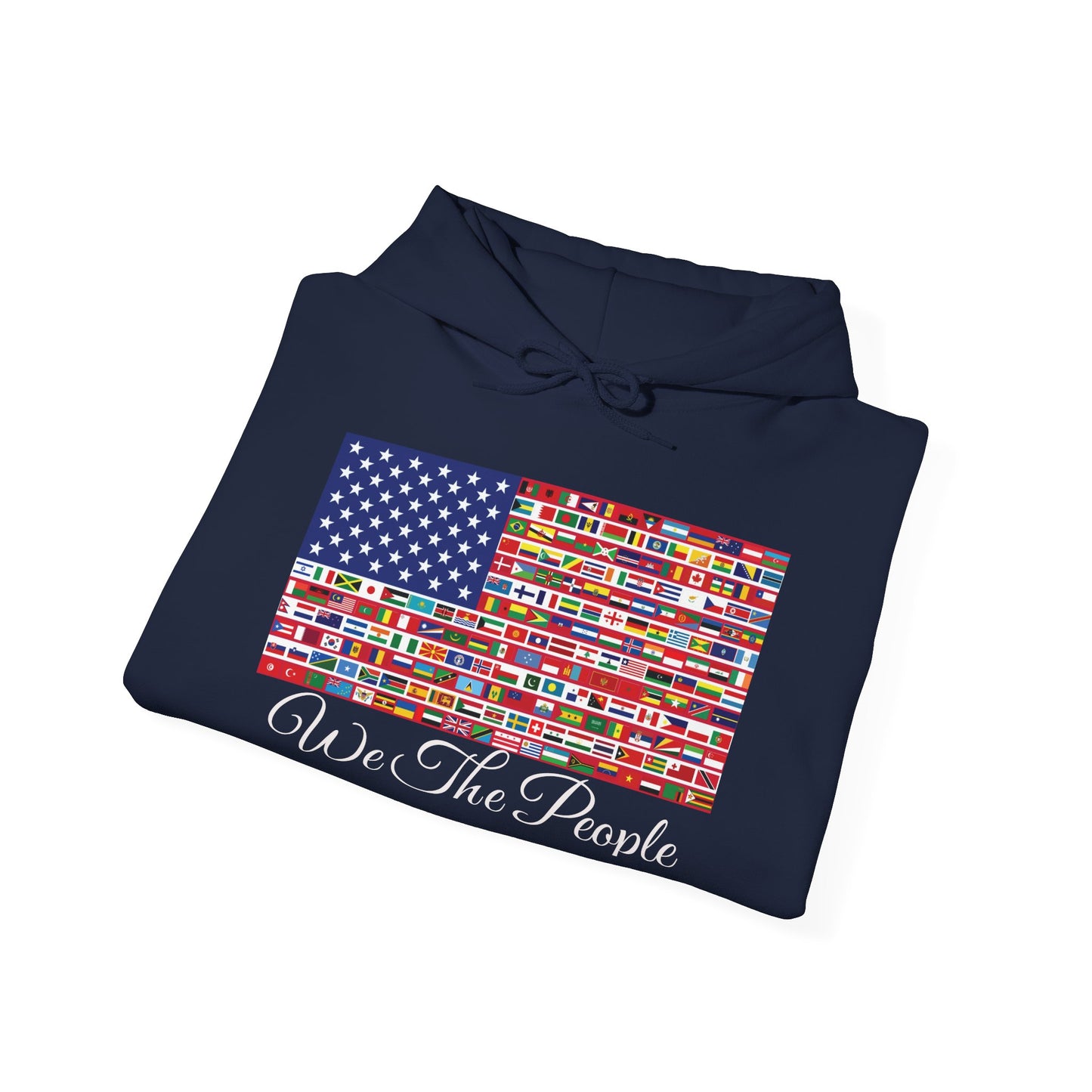 Unisex Sweatshirt, 'We the People' Flag Design Hoodie